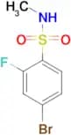 4-BROMO-2-FLUORO-N-METHYLBENZENESULFONAMIDE