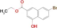 7-BROMO-4-HYDROXYNAPHTHALENE-2-CARBOXYLIC ACID ETHYL ESTER