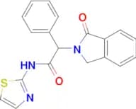 2-(1-Oxo-1,3-dihydro-isoindol-2-yl)-2-phenyl-N-thiazol-2-yl-acetamide