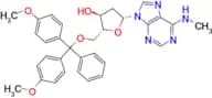 (2R,3S,5R)-2-((Bis(4-methoxyphenyl)(phenyl)methoxy)methyl)-5-(6-(methylamino)-9H-purin-9-yl)tetrah…