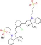 Sodium 4-(2-(2-(2-chloro-3-(2-(3,3-dimethyl-1-(4-sulfonatobutyl)-3H-indol-1-ium-2-yl)vinyl)cyclohe…
