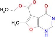 Ethyl 6-methyl-4-oxo-1H,4H-furo[2,3-d]pyrimidine-5-carboxylate
