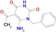 5-acetyl-6-amino-1-benzylpyrimidine-2,4(1H,3H)-dione