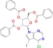 7H-Pyrrolo[2,3-d]pyriMidine, 4-chloro-5-iodo-7-(2,3,5-tri-O-benzoyl-β-D-ribofuranosyl)-