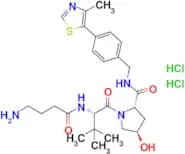 (2S,4R)-1-((S)-2-(4-Aminobutanamido)-3,3-dimethylbutanoyl)-4-hydroxy-N-(4-(4-methylthiazol-5-yl)be…