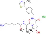 (2S,4R)-1-((S)-2-(6-Aminohexanamido)-3,3-dimethylbutanoyl)-4-hydroxy-N-(4-(4-methylthiazol-5-yl)be…