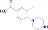 1-(3-Fluoro-4-(piperazin-1-yl)phenyl)ethan-1-one