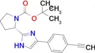 Tert-butyl (2S)-2-[4-(4-ethynylphenyl)-1H-imidazol-2-yl]pyrrolidine-1-carboxylate