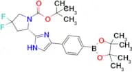 Tert-butyl (2S)-4,4-difluoro-2-{4-[4-(4,4,5,5-tetramethyl-1,3,2-dioxaborolan-2-yl)phenyl]-1H-imida…