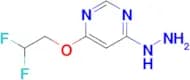 4-(2,2-Difluoroethoxy)-6-hydrazinylpyrimidine