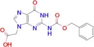 2-(2-{[(benzyloxy)carbonyl]amino}-6-oxo-6,9-dihydro-1H-purin-9-yl)acetic acid