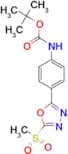 Tert-Butyl (4-(5-(methylsulfonyl)-1,3,4-oxadiazol-2-yl)phenyl)carbamate