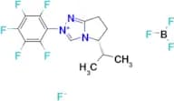 (R)-5-isopropyl-2-(perfluorophenyl)-6,7-dihydro-5H-pyrrolo[2,1-c][1,2,4]triazol-2-ium tetrafluorob…