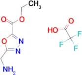 Ethyl 5-(aminomethyl)-1,3,4-oxadiazole-2-carboxylate2,2,2-trifluoroacetate