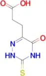 2,3,4,5-Tetrahydro-5-oxo-3-thioxo-1,2,4-triazine-6-propanoic acid
