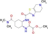 Ethyl 2-(((1S,2R,4S)-4-(dimethylcarbamoyl)-2-(5-methyl-4,5,6,7-tetrahydrothiazolo[5,4-c]pyridine-2…