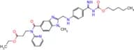 Ethyl 3-(1-methyl-2-(((4-(N-((pentyloxy)carbonyl)carbamimidoyl)phenyl)amino)methyl)-N-(pyridin-2-y…