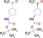 Tert-butyl ((1R,3S)-3-acetylcyclopentyl)carbamate compound with tert-butyl ((1S,3R)-3-acetylcyclop…