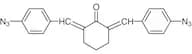 2,6-Bis(4-azidobenzylidene)cyclohexanone (wetted with ca. 30% Water) (unit weight on dry weight ba…