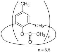 4-Methyl-1-acetoxycalixarene [mixture of [6] and [8]] (contains 5-10% Acetone)