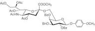 Neu5Ac[1Me,4789Ac]α(2-6)Gal[24Bz,3Bn]-β-MP