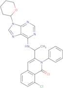 8-Chloro-2-phenyl-3-((1S)-1-((9-(tetrahydro-2H-pyran-2-yl)-9H-purin-6-yl)amino)ethyl)isoquinolin-1…