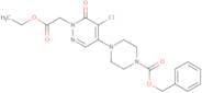 Benzyl 4-[5-chloro-1-(2-ethoxy-2-oxoethyl)-6-oxo-1,6-dihydro-4-pyridazinyl]tetrahydro-1(2H)-pyrazi…