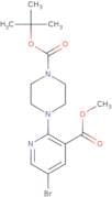 tert-Butyl 4-[5-bromo-3-(methoxycarbonyl)-2-pyridinyl]tetrahydro-1(2H)-pyrazinecarboxylate