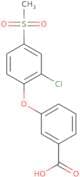3-[(2-Chloro-4-methylsulfonyl)phenoxy]benzoic acid