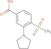 4-Methylsulfonyl-3-(pyrrolidin-1-yl)benzoic acid