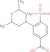 3-(2,6-Dimethylmorpholin-4-yl)-4-methylsulfonylbenzoic acid