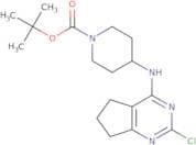 tert-butyl 4-(2-chloro-6,7-dihydro-5H-cyclopenta[d]pyrimidin-4-ylamino)piperidine-1-carboxylate
