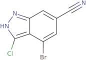4-Bromo-3-chloro-1H-indazole-6-carbonitrile