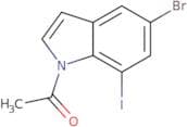 1-(5-Bromo-7-iodo-1H-indol-1-yl)ethanone