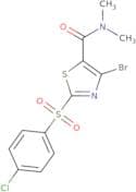 4-Bromo-2-(4-chlorophenyl)sulfonyl-N,N-dimethyl-1,3-thiazole-5-carboxamide