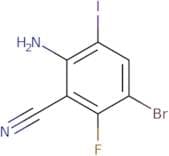 2-Amino-5-bromo-6-fluoro-3-iodobenzonitrile