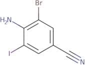 4-Amino-3-bromo-5-iodobenzonitrile