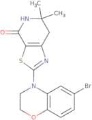 2-(6-Bromo-2H-benzo[b][1,4]oxazin-4(3H)-yl)-6,6-dimethyl-6,7-dihydrothiazolo[5,4-c]pyridin-4(5H)-o…