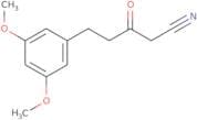 3,5-Dimethoxy-B-oxo-benzenepentanenitrile