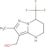 [2-Methyl-7-(trifluoromethyl)-4H,5H,6H,7H-pyrazolo[1,5-a]pyrimidin-3-yl]methanol