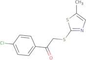 1-(4-Chlorophenyl)-2-[(5-methyl-1,3-thiazol-2-yl)sulfanyl]ethan-1-one