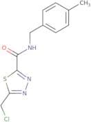 5-(Chloromethyl)-N-[(4-methylphenyl)methyl]-1,3,4-thiadiazole-2-carboxamide