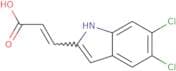 (E)-3-(5,6-Dichloro-1H-indol-2-yl)prop-2-enoic acid