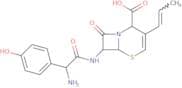 (6R,7R)-7-[[(2R)-2-Amino-2-(4-hydroxyphenyl)acetyl]amino]-8-oxo-3-(1Z)-1-propen-1-yl-5-thia-1-azab…