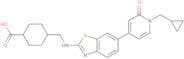 4-[[[6-[1-(Cyclopropylmethyl)-2-oxopyridin-4-yl]-1,3-benzothiazol-2-yl]amino]methyl]cyclohexane-1-…