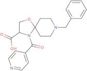 8-Benzyl-4-(pyridine-4-carbonyl)-1-oxa-4,8-diazaspiro[4.5]decane-3-carboxylic acid