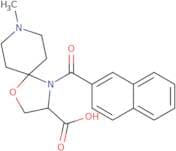 8-Methyl-4-(naphthalene-2-carbonyl)-1-oxa-4,8-diazaspiro[4.5]decane-3-carboxylic acid