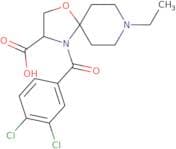 4-(3,4-Dichlorobenzoyl)-8-ethyl-1-oxa-4,8-diazaspiro[4.5]decane-3-carboxylic acid