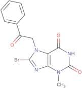 8-Bromo-3-methyl-7-(2-oxo-2-phenylethyl)-1H-purine-2,6(3H,7H)-dione