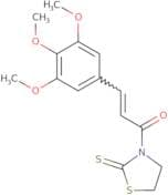 1-(2-Sulfanylidene-1,3-thiazolidin-3-yl)-3-(3,4,5-trimethoxyphenyl)prop-2-en-1-one